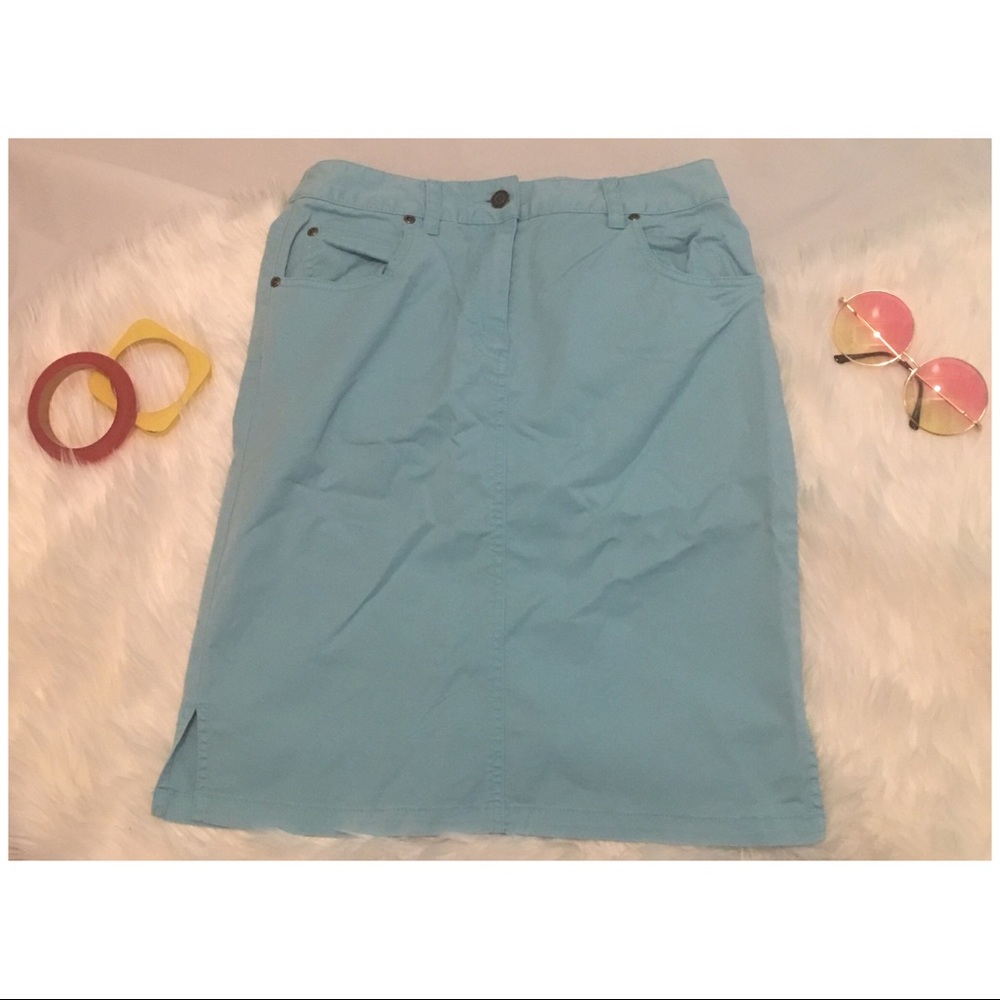 A Line Skirt W Pockets & Side Split - image 1